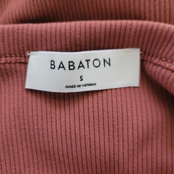 Aritzia Babaton Alvar Formarib Halter Dress Womens Size S Pink Brick Red NWOT - Picture 3 of 5